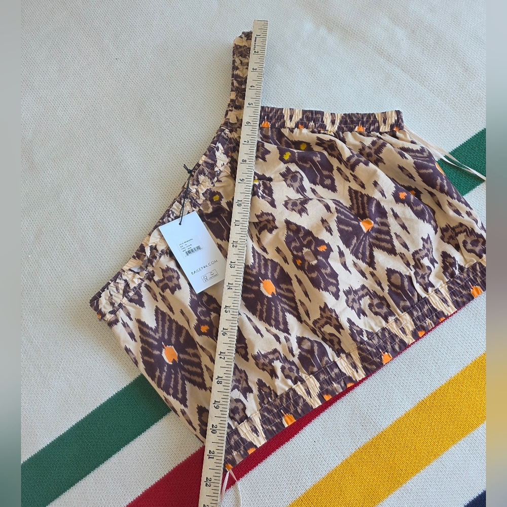 Bailey 44 One-Shoulder Aztec Print Crop Top w Elasticized Hem & Strap NWT S Med - Picture 6 of 9